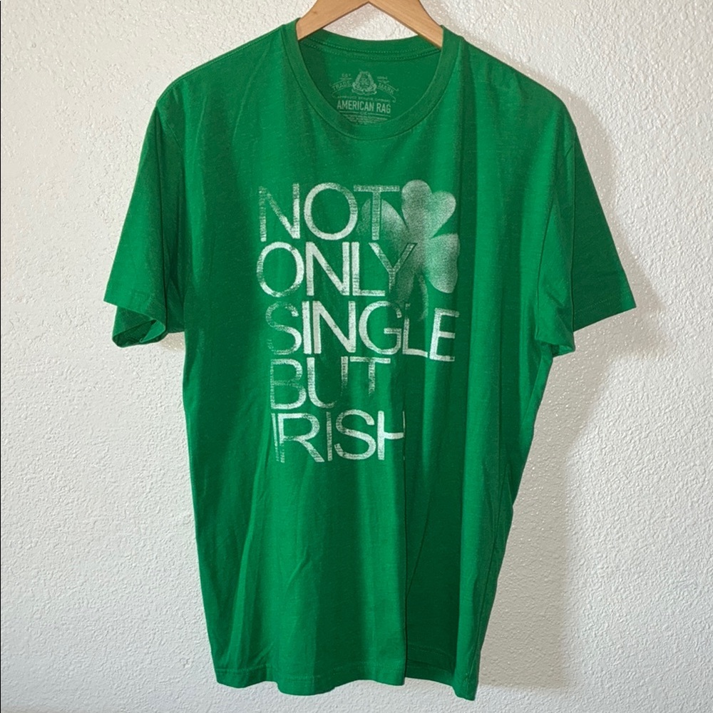 American Rag Green Short Sleeve Graphic Tee